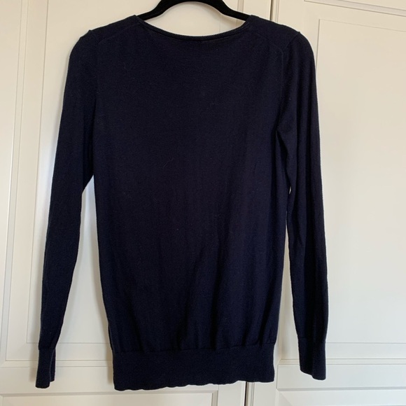 J. Crew Navy Blue V-neck Sweater XXS - Picture 5 of 5